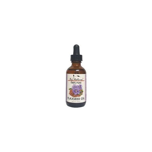 100% Pure Flaxseed Oil by By Natures 2 FL. OZ