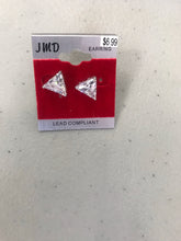 Load image into Gallery viewer, Unisex Stud Earrings Silver Back