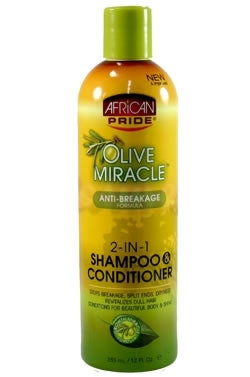 2-in-1 Shampoo & Conditioner by African Pride 12 OZ