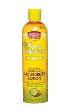 Olive Miracle Maximum Strengthening Moisturizer Lotion by African Pride 12 OZ