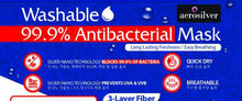 Load image into Gallery viewer, Washable Antibacterial Mask (Small) by Beauty Town