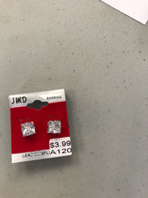 Load image into Gallery viewer, Unisex Stud Earrings Silver Back