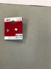 Load image into Gallery viewer, Unisex Stud Earrings Silver Back