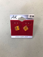 Load image into Gallery viewer, Unisex Stud Earrings Silver Back