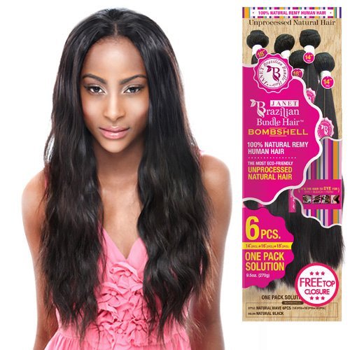 Bombshell Brazilian Bundle Hair 6pcs One Pack Solution