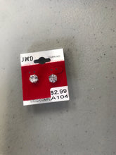 Load image into Gallery viewer, Unisex Stud Earrings Silver Back