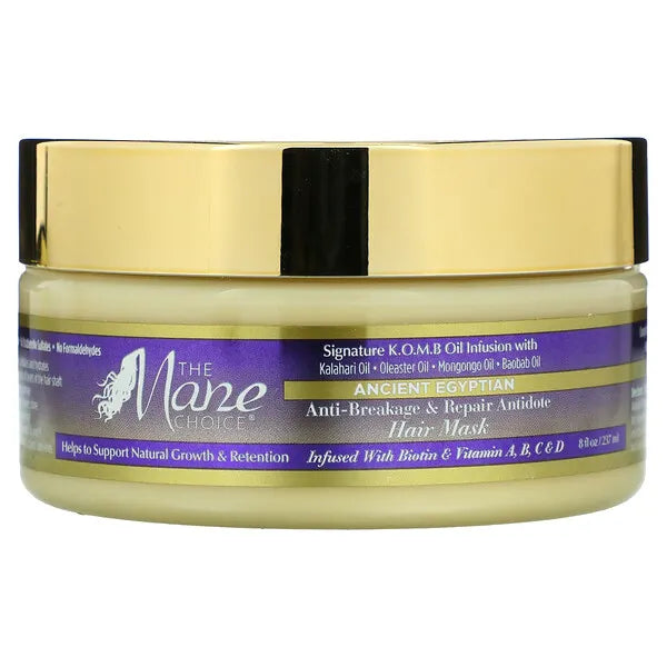 Ancient Egyptian Anti-Breakage & Repair Antidote Hair Mask by The Mane Choice 8 FL OZ