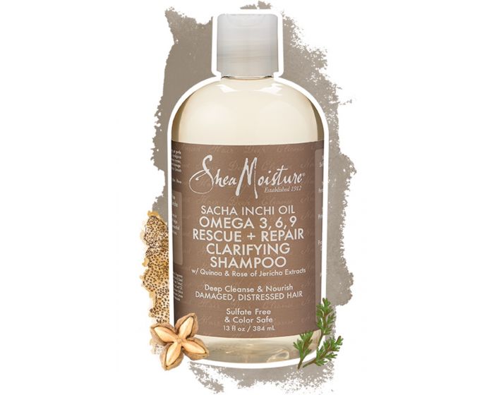 Shea moisture omega 3 6 deals 9 rescue repair clarifying shampoo