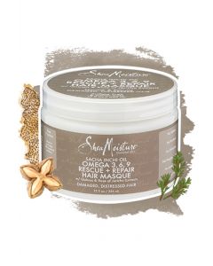 Sacha Inchi Oil Omega 3,6,9 Rescue + Repair Hair Masque by Shea Moisture 12 FL. OZ