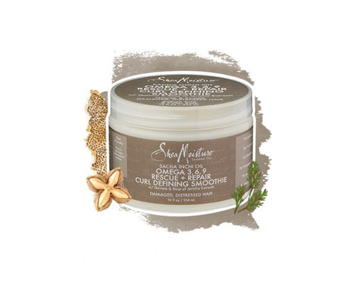 Sacha Inchi Oil Omega 3,6,9 Rescue + Repair Curl Defining Smoothie by Shea Moisture 12 FL. OZ