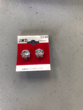Load image into Gallery viewer, Unisex Stud Earrings Silver Back