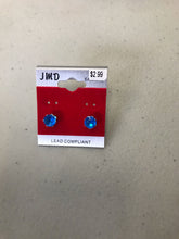 Load image into Gallery viewer, Unisex Stud Earrings Silver Back