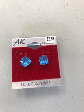 Load image into Gallery viewer, Unisex Stud Earrings Silver Back