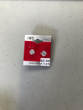 Load image into Gallery viewer, Unisex Stud Earrings Silver Back