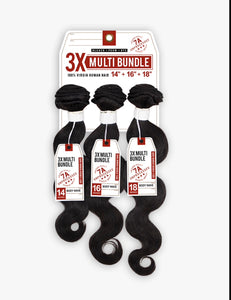 Bare & Natural 3X Multi Bundle 100% Virgin Human Hair by Sensationnel