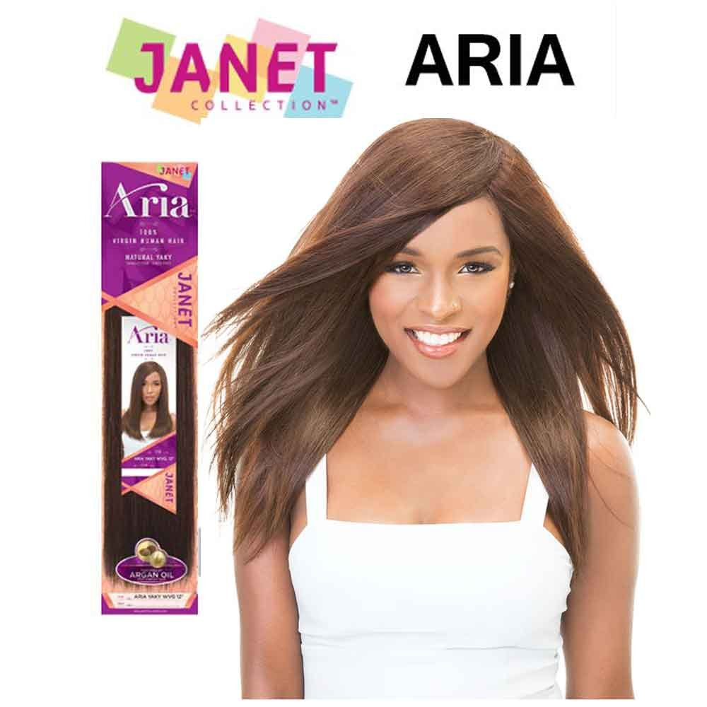 Aria 100% Virgin Human Hair Natural Yaky by Janet Collection