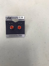 Load image into Gallery viewer, Unisex Stud Earrings Silver Back