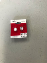 Load image into Gallery viewer, Unisex Stud Earrings Silver Back