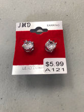 Load image into Gallery viewer, Unisex Stud Earrings Silver Back
