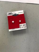 Load image into Gallery viewer, Unisex Stud Earrings Silver Back