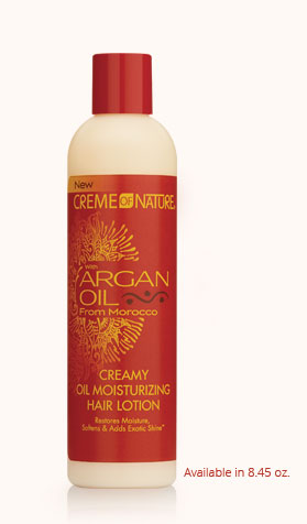 Argan Oil Creamy Oil Moisturizing Hair Lotion by Creme Of Nature 8.45 Fl. Oz.