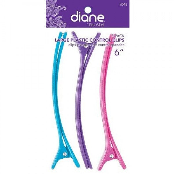 6” Large Plastic Control Clips 3-Pack by Diane