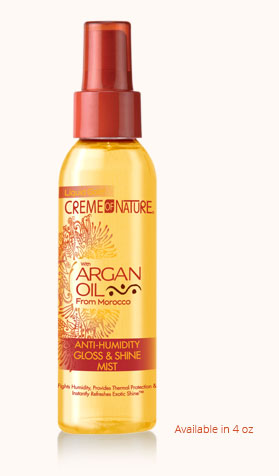 Argan Oil Anti-Humidity Gloss & Shine Mist by Creme Of Nature 4 OZ