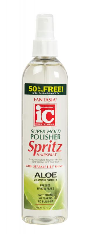 Hair Polisher Super Hold Spritz Hairspray by IC Fantasica 12 Fl. Oz.