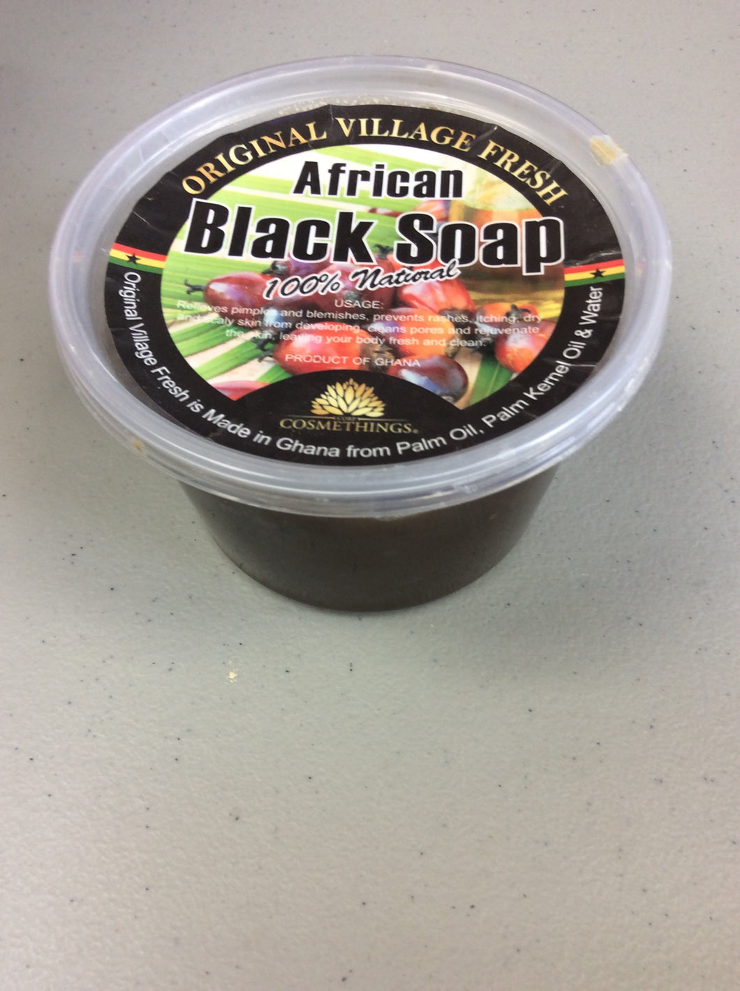 100% Natural African Black Soap by Cosmethings