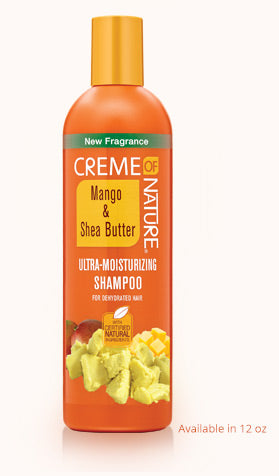 Ultra-Moisturizing Shampoo With Certified Natural Mango & Shea Butter by Creme Of Nature 12 Fl. Oz.