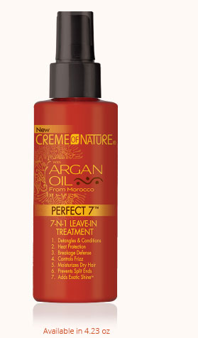 Argan Oil Perfect 7 Leave-In Treatment by Creme Of Nature 4.23 Fl. Oz.