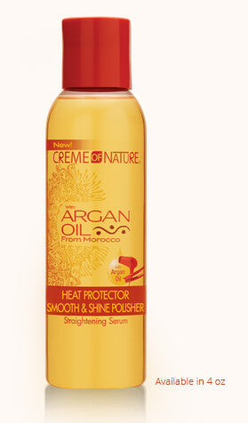 Argan Oil Heat Protector Smooth & Shine Polisher by Creme of Nature