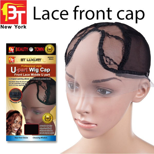 U-Part Wig Cap Front Lace Middle U Part by Beauty Town